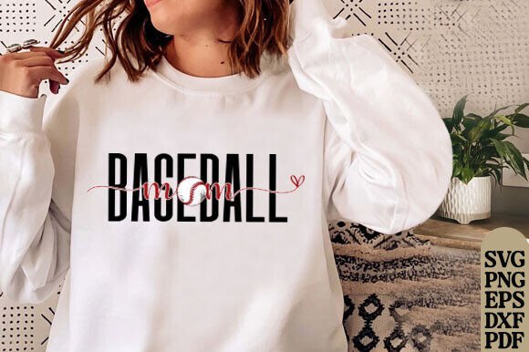 Baseball Mom SVG PNG: A Versatile Graphic for T-Shirt Designs and More