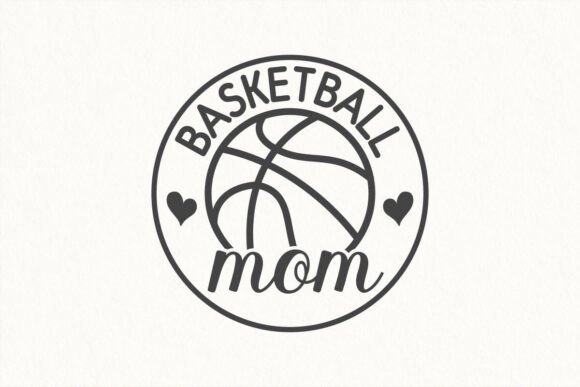Basketball Mom SVG: A Minimalist Graphic for Handmade Business Creations