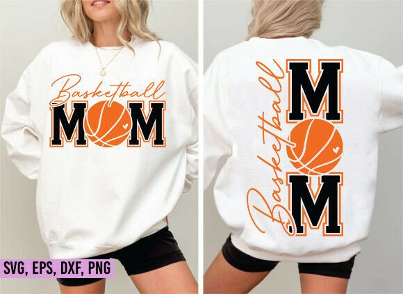 Basketball Mom SVG Design for Local Business Branding and Product Packaging