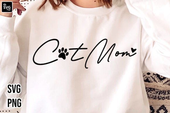 Cat Mom SVG: A Versatile Graphic Design Asset for Modern Branding