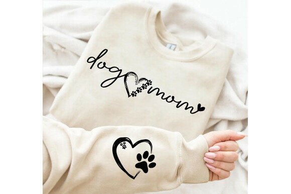 Dog Mom SVG: A Versatile Graphic Design Asset for T-Shirt Designs