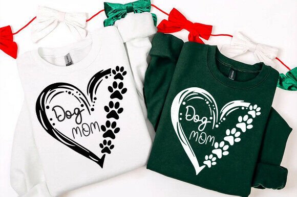 Dog Mom SVG Graphic for T-Shirt Designs: A Versatile Design Asset