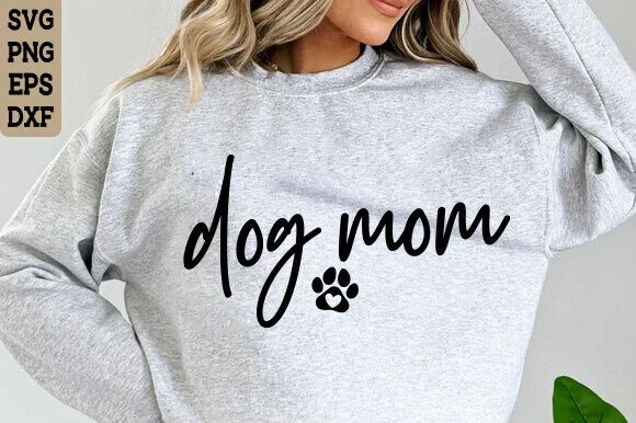 Dog Mom SVG PNG: A Versatile Graphic Design Asset for T-Shirt Designs