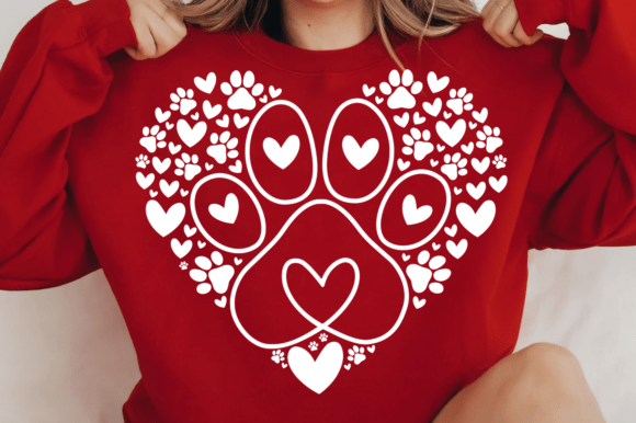 Dog Paw Heart SVG: A Versatile Graphic for Local Business Branding