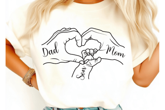 Family Hands Heart SVG PNG: A Versatile Graphic Design Asset for T-Shirt Designs and Branding