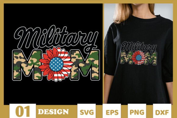 First Responder Military Mom SVG: A Versatile Graphic for T-Shirt Designs