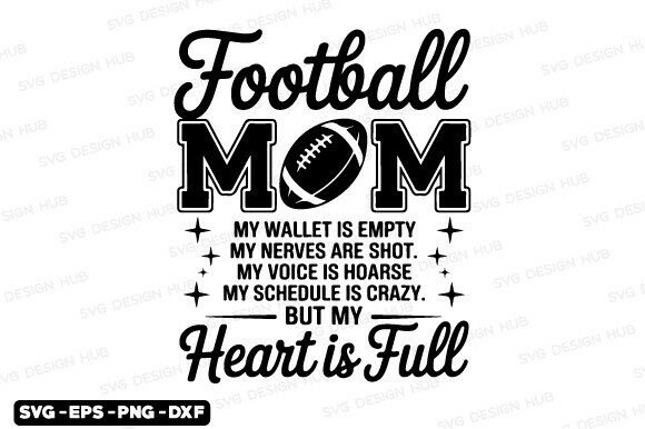 Football Mom SVG Design: A Versatile Graphic for Local Business Branding