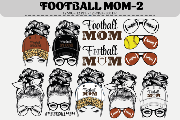 Football Mom SVG Set – A Versatile Graphics Package for Creative Marketplaces