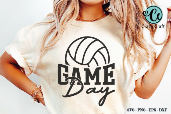 Game Day Svg, Volleyball Mom Graphics for Real Embroidery Projects