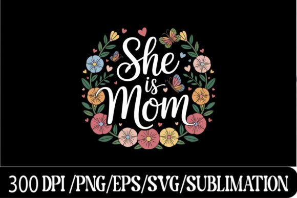 Heart and Flower Wreath for Mom SVG: A Versatile Graphic Design Asset