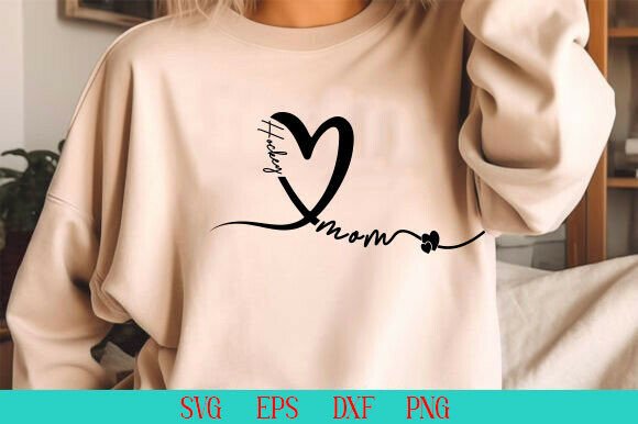 Hockey Mom SVG & Love Hockey Mama PNG: A Solid Graphic Design Asset for T-Shirt Designs