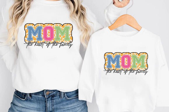Mom the Heart SVG: A Versatile Graphic Design Asset for T-Shirt Designs