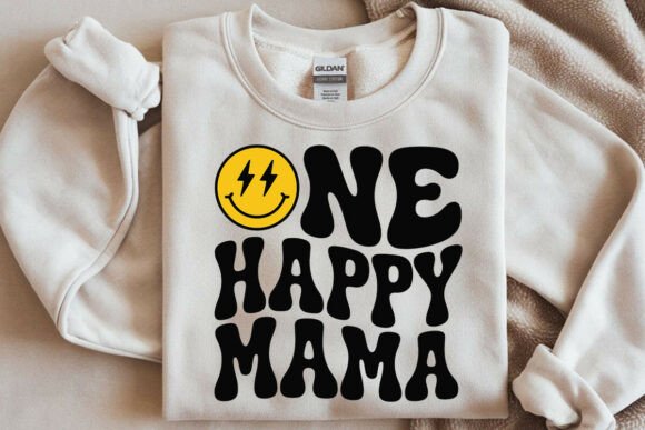 One Happy Mama SVG PNG: A Versatile Graphic Design Asset for T-Shirt Designs and Content Publishing
