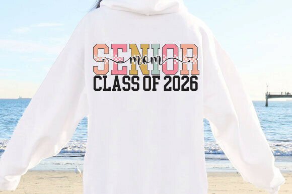 Senior Mom SVG Design for T-Shirt Graphics and Creative Projects
