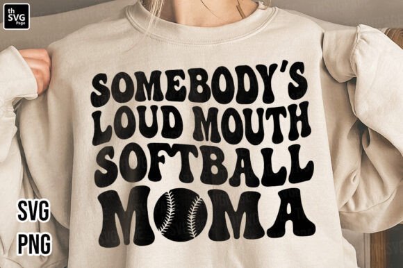 Softball Mama SVG Graphics: A Fresh Print Template for Content Creators