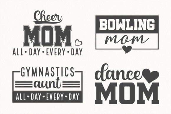 Sports Mom SVG Bundle: A Versatile Graphic for T-Shirt Designs and More