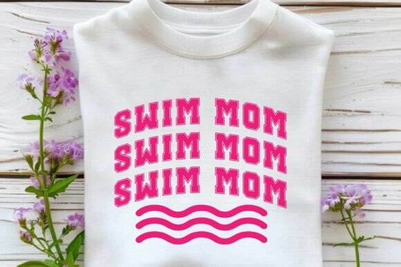 Swim Mom SVG: A Versatile Graphic Design Asset for T-Shirt Designs