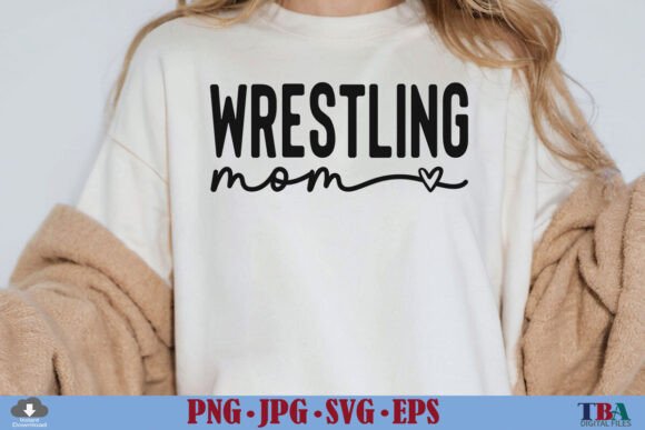 Wrestling Mom SVG and PNG: A Bold T-Shirt Design for Strong Brand Statements