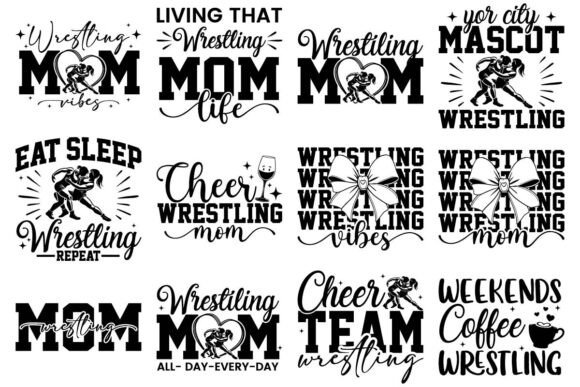 Wrestling Mom SVG PNG T-Shirt Designs: A Versatile Graphic Asset for Crafters